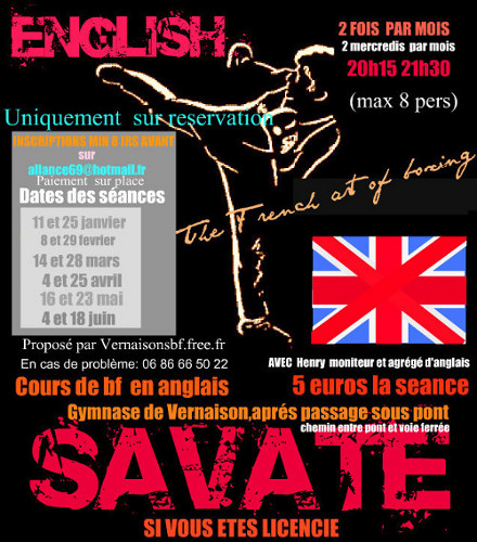savate en anglais