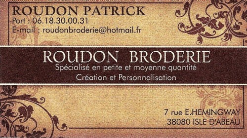 roudon broderie